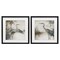 Stupell Industries Heron Feathers Over Water 2pc Framed Print Under Glass Set, design by Mona Grace